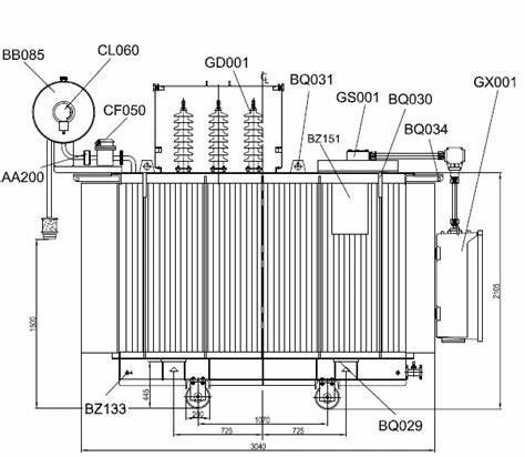 H{{{0}}/0.4kv 100kva Minyak Pengubah Kuasa Rendam